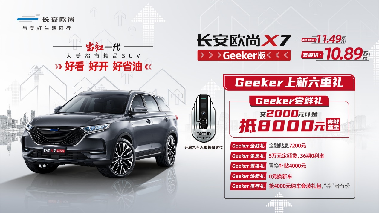 汽车生活将迎重大变革？长安欧尚X7 Geeker版尝鲜价10.89万元